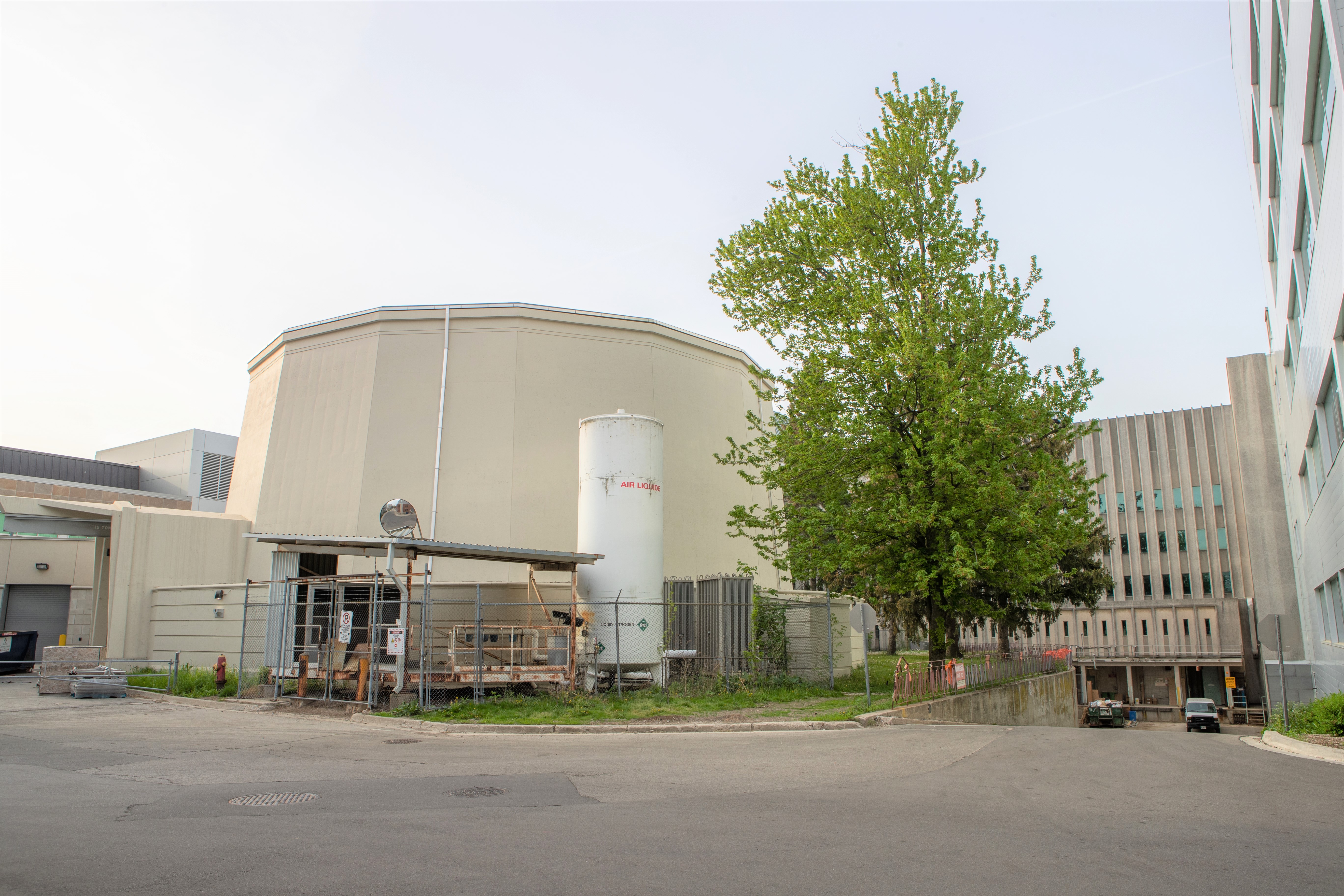 Exterior of the McMaster Nuclear Reactor.
